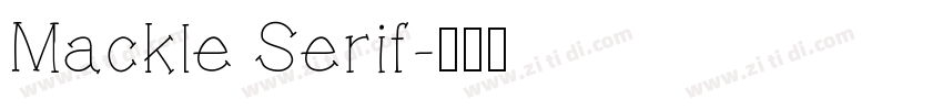 Mackle Serif字体转换
